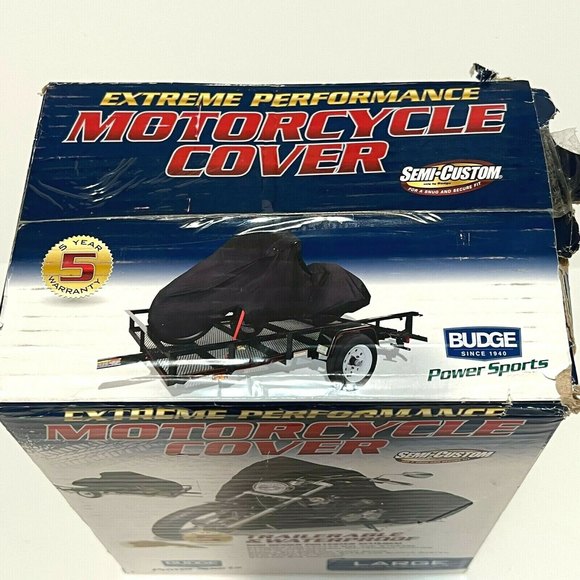 Budge Trailerable Waterproof Motorcycle L Cover Extreme Performance Semi-Custom - Picture 8 of 10